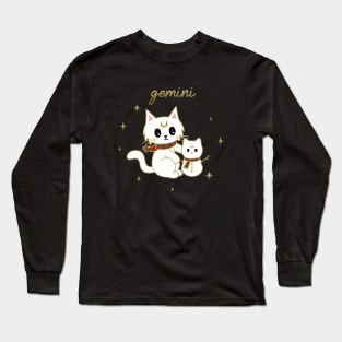 Gemini Holiday Kitty Cat Long Sleeve T-Shirt